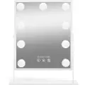 Gillian Jones Makeup Artist Mirror w. 9 strong LED bulb - White