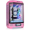 Thermaltake The Tower 300 - Mikrotårn - mini ITX / micro ATX - sidepanel med vindu (herdet glass) - ingen strømforsyning (PS/2) - boblerosa - USB/lyd