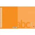 Bantex Skrivehæfte Bantex, 17 x 21 cm, 1/2 blank, 1/2 linjeret(8,5 mm), orange, 20 stk.