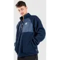 Passenger Offgrid 2.0 Zip 1/2 Recycled Sherpa Jacket blå