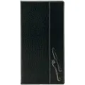 Security Plus Securit A45 CROCODILE menuomslag, illustr. bestik, 2 lommer, sort