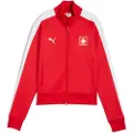Puma Switzerland T7 Track Jacket Women, Clothing, Red/White, S