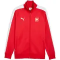 Puma Switzerland T7 Track Jacket Men, Clothing, Red/White, XS