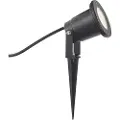 QAZQA Spydspotlight svart inkl. LED justerbar IP65 med ledning og plugg - Basic