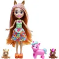 Enchantimals Ponni Familie Med Kjæledyr Dukke