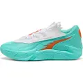 Puma Scoot Zeros II Shift Basketball Shoes Unisex, Shoes, Aquatic/Orange Poppy, 44.5