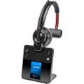 Poly Savi 8410 Office - Savi 8400 series - hodesett - on-ear - DECT / Bluetooth - trådløs - svart - Certified for Microsoft Teams