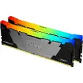 Kingston FURY Renegade RGB - DDR4 - sett - 16 GB: 2 x 8 GB - DIMM 288-pin - 3600 MT/s / PC4-28800 - CL16 - 1.35 V - ikke-bufret - ikke-ECC - svart