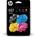 HP 937 - 4-pack - svart, cyan, magenta, gul - original - blekkpatron - for P/N: 403X8B#ABF, 403Y0B#AB5, 537P5B, 53N94B, 5A0S0C, 5A0S0C#778
