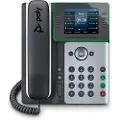 Poly Edge E320 - VoIP-telefon - med Bluetooth-grensesnitt - treveis anropskapasitet - SIP - midnattsblå, hvit