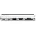 Satechi Dual USB-C Hub - Dokkingstasjon - for bærbar - USB-C x 2 - HDMI, USB4