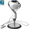 J5CREATE JVU368-N - Konferansekamera - panorering / zoom - farge - 5 MP - 1920 x 1080 - 1080p - lyd - USB 2.0 / USB-C - MJPEG, YUV, H.264 - DC 5 V - TAA-samsvar
