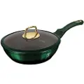 Berlinger Haus Frying pan 24CM GRANITE PAN WITH A LID METALLIC LINE EMERALD BH-6049