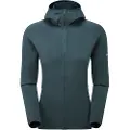 Montane F Protium Hoodie, fleecegenser, dame, mørkegrønn