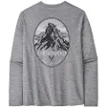 Patagonia Cap Cool Daily Graphic Langermet T-skjorte grå