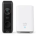 Eufy Batteridrevet videodørklokke 2K Dual Cam med Homebase