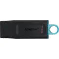 Kingston DataTraveler Exodia, 64 GB, USB Type-A, 3.2 Gen 1 (3.1 Gen 1), Med lokk, 11 g, Sort, Turkis