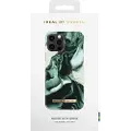 IDEAL OF SWEDEN A/W 21 - Baksidedeksel for mobiltelefon - plastikk - gyllen olivenmarmor - for Apple iPhone 12, 12 Pro