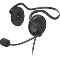 Hama NHS-P100 V2 On-Ear Office-hodesett med 3,5 mm-kontakt - Svart