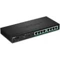 Trendnet TPE TG83 - Switch - 8 x 10/100/1000 (PoE+) - stasjonær, veggmonterbar - PoE+ (65 W) - TAA-samsvar