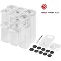 Zwilling Fresh & Save Komplet CUBE Opbevaringssæt, S/M / 12-dele, gennemsigtig-hvid