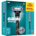 Gillette Mach3 barbersett med 6 barberblader