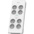 Philips SPN7080WA/60, 900 J, 8 AC-utganger, 3680 W, 16 A, Hvit, 2 m