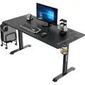 Ultradesk MOMENTUM, Rett, Friform, Spilling, Sort, 1520 mm, 700 mm
