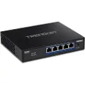 Trendnet TEG-S750 - Switch - ikke-styrt - 5 x 10GBase-T - stasjonær, veggmonterbar - TAA-samsvar