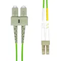 ProXtend - Patchkabel - LC/UPC multimodus (hann) til SC/UPC multimodus (hann) - 5 m. - 2 mm - fiberoptikk - dupleks - 125 my - OM4 - halogenfri - fiolett