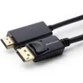 Microconnect - Adapterkabel - DisplayPort hann låst til HDMI hann - 2 m - svart - 1080p støtte 60 Hz