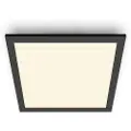 Signify Funksjonell Panel-taklampe, 12 W, kvadratisk, LED, 1100 lm, IP20, Sort, Hvit