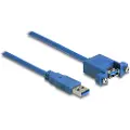 DeLOCK Panel-mount - USB-kabel - USB-type A (hunn) til USB-type A (hann) - USB 3.0 - 1 m