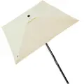 Aktive Aluminium Firkantet Stolpe Høyde Uv-beskyttelse Parasol Dobbelt Trinsesystem 300x300 Cm 48 Mm 270 Cm