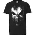 Logoshirt Marvel Punisher-striped Skull Easy Fit Kortarmet T-skjorte