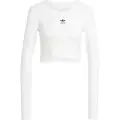 Adidas Essentials Ribbed Crop Langarmet Topp