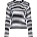 Karl Lagerfeld for woman. A3W17091 Disney striped T-shirt white, black (S), Casual, Long sleeve, Organic Cotton, Sustainable