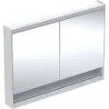 Geberit Spejlskab ONE 2 låg/hyld 90x120x15 hvid