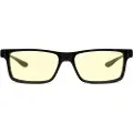 Gunnar Optiks Optiks Vertex, Unisex, Rektangel, Mote, Svart, Plastikk, Rav