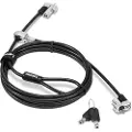 Lenovo Kensington NanoSaver Twin Head Nano/MS 2.0 - Sikkerhetskabellås - svart - 2.4 m