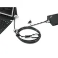 Lenovo Kensington NanoSaver MasterKey Twin Head Lock Cable Lock - Sikkerhetskabellås - svart - 2.4 m - for ThinkCentre M75t Gen 2 ThinkPad L13 Yoga Gen 3 T14s Gen 3 X13 Gen 3