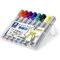 Staedtler Marker Staedtler Lumocolor Flipchart Light & Shadow - etui med 8 stk. ass. farver
