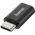 Hama - USB-adapter - 24 pin USB-C (hann) til Micro-USB type B (hunn) - USB 2.0 OTG - svart