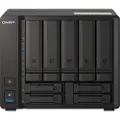 Qnap TS-H973AX-32G - NAS-server - 9 brønner - SATA 6Gb/s - RAID 0, 1, 5, 6, 10, 50, JBOD, 60, RAID TP - RAM 32 GB - 2.5 Gigabit Ethernet / 10 Gigabit Ethernet - iSCSI støtte