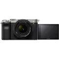 Sony a7C ILCE-7CL - Digitalkamera - speilløst - 24.2 MP - Full Frame - 4K / 30 fps - 2.1optisk x-zoom 28 - 60 mm-linse - Wireless LAN, NFC, Bluetooth - sølv