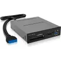 Icy Box IB-872-i3 - Kortleser - 3,5 (MS, microSD, CFast Card) - USB 3.0