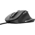 Trust Fyda Comfort - Mus - eco - høyrehendt - optisk - 6 knapper - kablet - USB 2.0 - svart