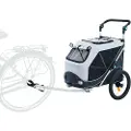 Trixie Cykel trailer, quick-fold, M: 63x95x90/132 cm, grå max.22kg