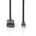 Nedis Ccgp37604bk20 Mini Displayport-kabel Dp 1.4 Mini Dp M-hdmi-kontakt 48 Gbps Nikkelbelagt 2 M