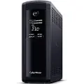 Cyberpower Value Pro VP1200ELCD - UPS - AC 230 V - 720 watt - 1200 VA - enkeltfase - 7.2 Ah - RS-232, USB - utgangskontakter: 4 - svart
